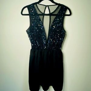 Forever 21 Sequence Little Black Dress